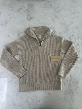 Thereabouts Kids' Half-Zip Ribbed Knit Sweater. Size Small (8)